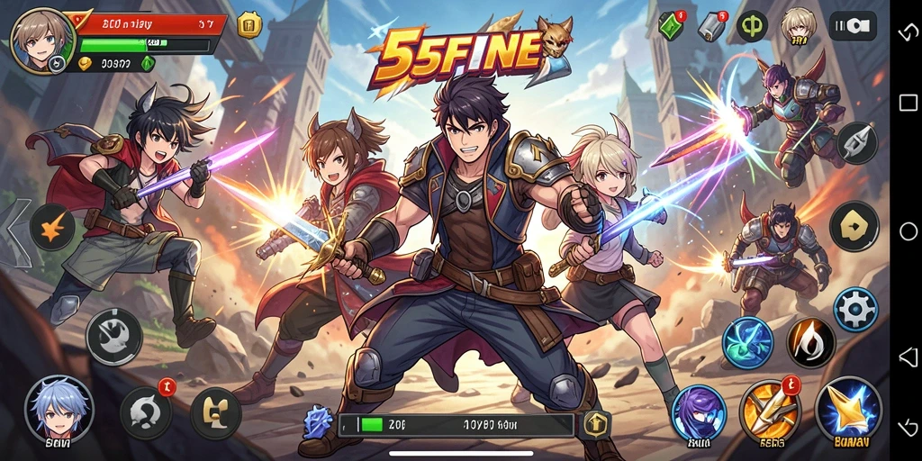 Tangkap momen seru gameplay Anime di 55FIVE.