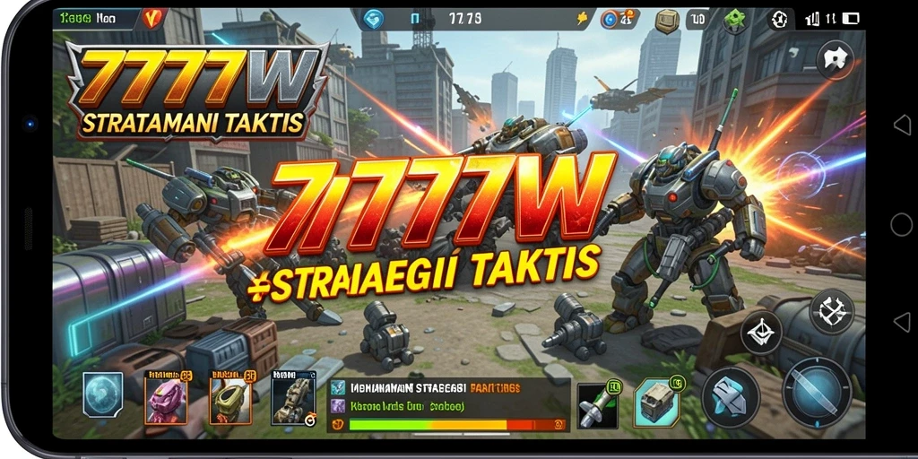 Gameplay mendebarkan di dalam 7777W yang menunjukkan strategi yang cermat.