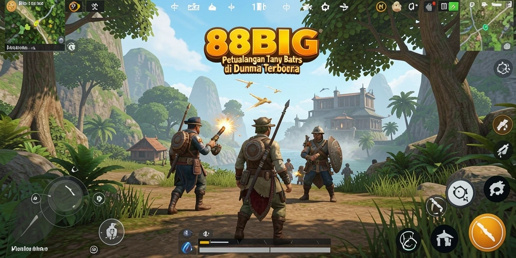Screenshot gameplay menunjukkan eksplorasi bebas dalam dunia terbuka.