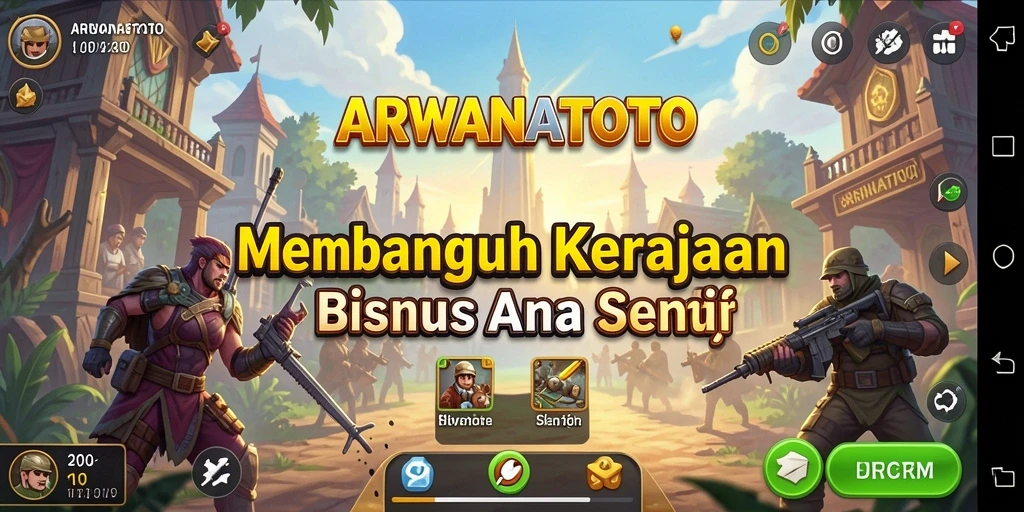 Tampilan gameplay menakjubkan dengan elemen manajemen yang mendalam.