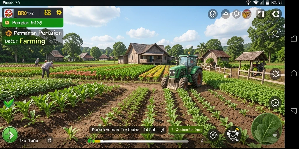 Tampilan gameplay BRO178 yang menakjubkan saat bertani.