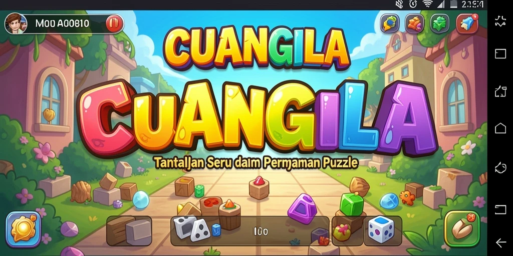Tangkapan layar CUANGILA menunjukkan gameplay seru dan menantang dari Puzzle.