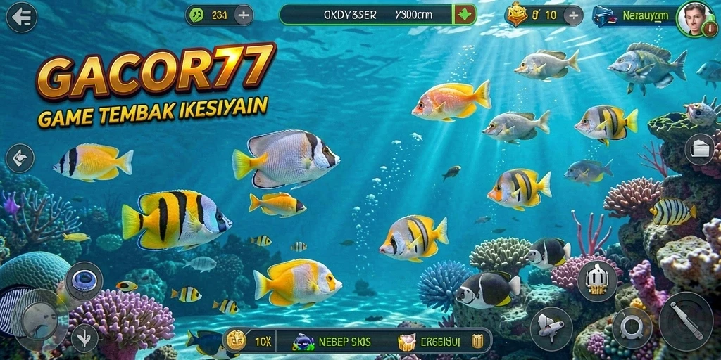 Tangkapan ikan penuh warna dalam gameplay GACOR77.