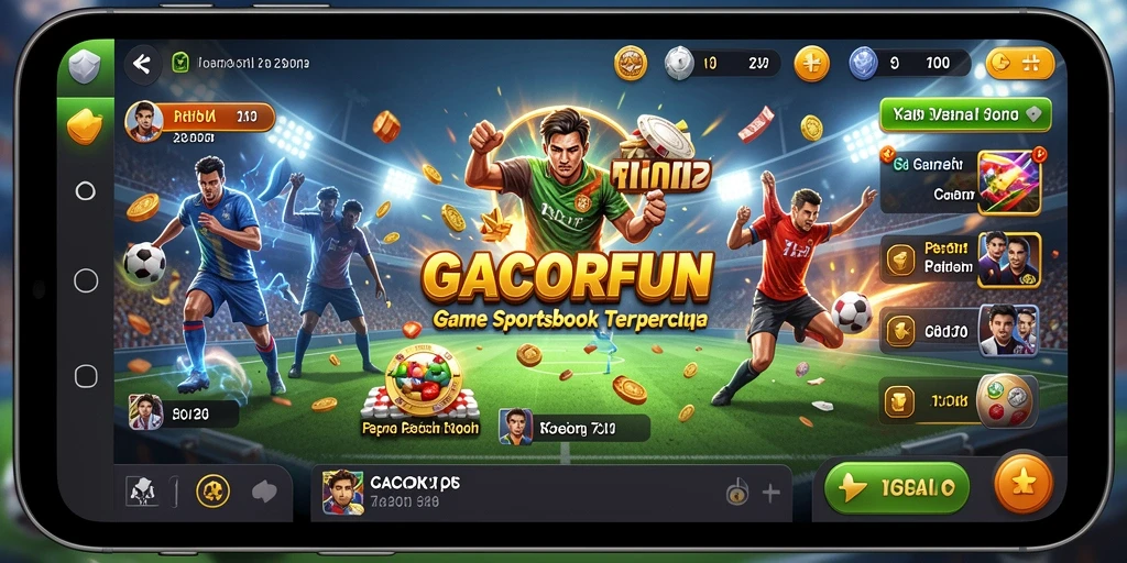 Tampilan utama GACORFUN yang menarik dan interaktif untuk taruhan olahraga.