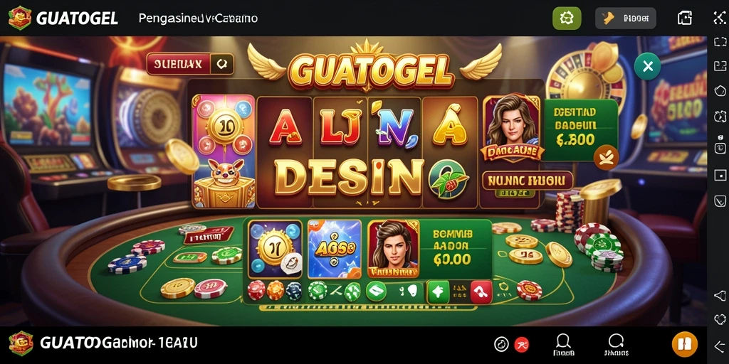 Tampilan layar utama GUATOGEL saat permainan Live Casino berlangsung.