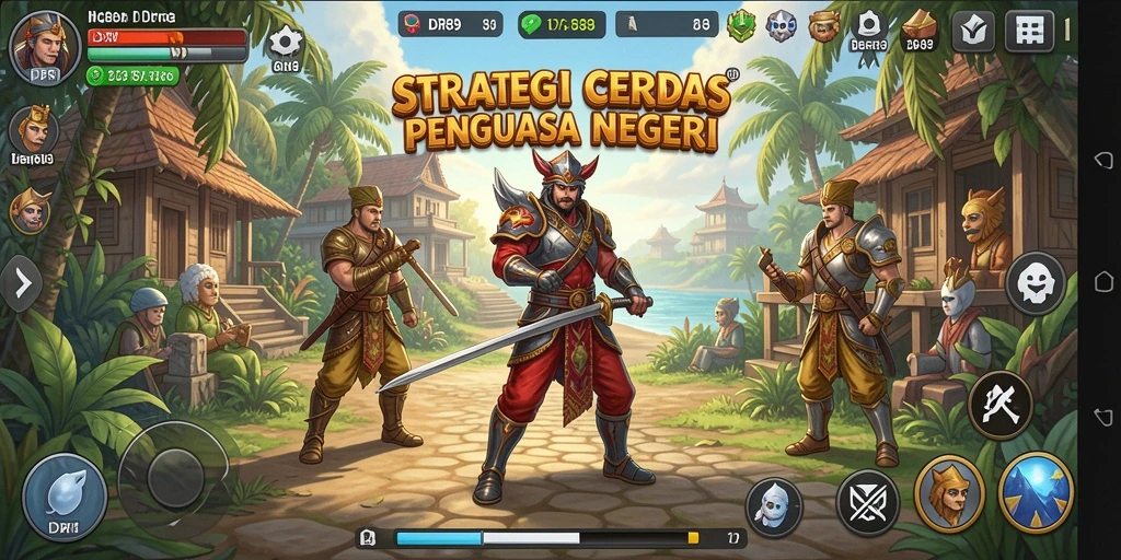 Screenshot IDR89 menampilkan pertempuran strategis antar pemain.