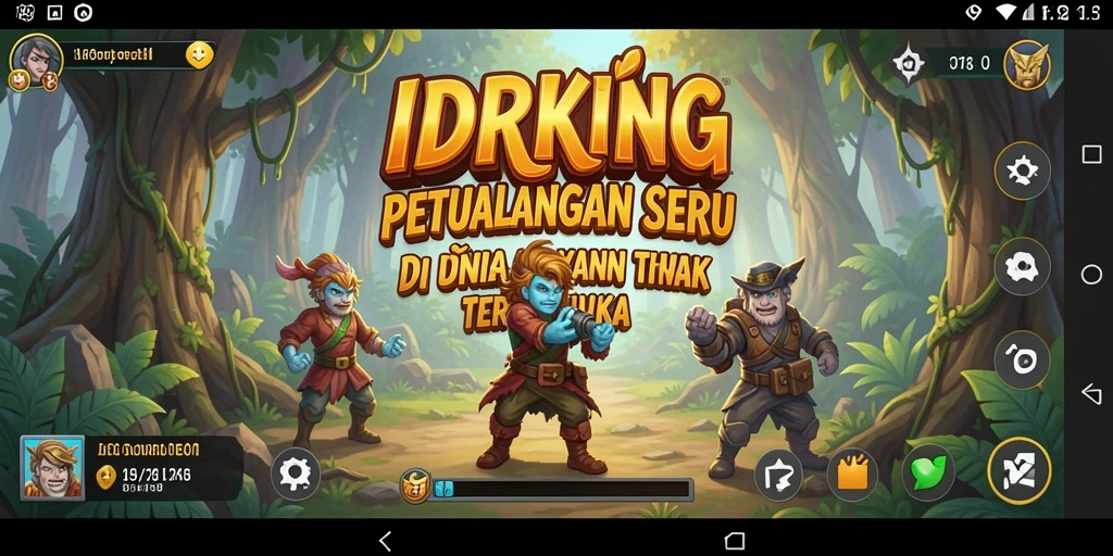 Screenshot utama menunjukkan aksi mendebarkan dalam gameplay IDRKING.