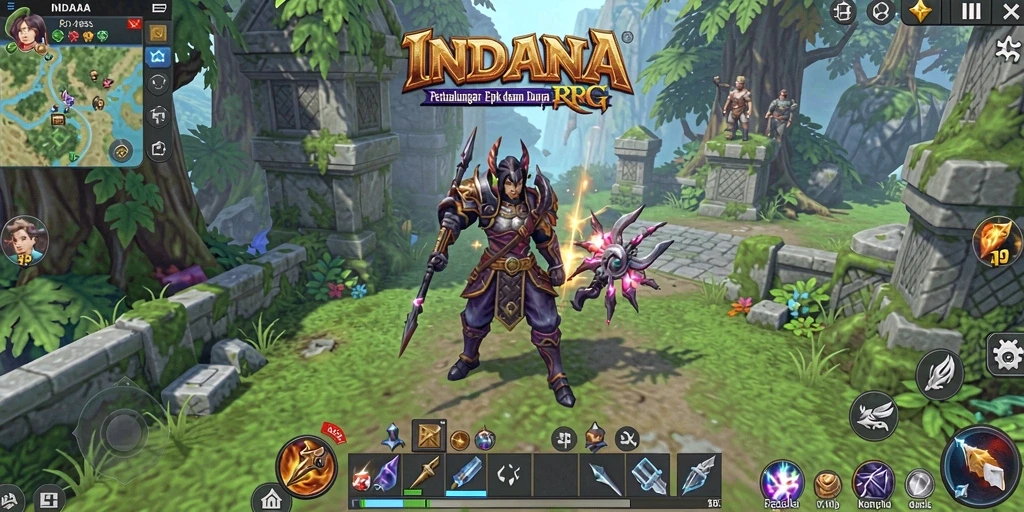 Tampilan gameplay RPG yang memukau dan imersif.