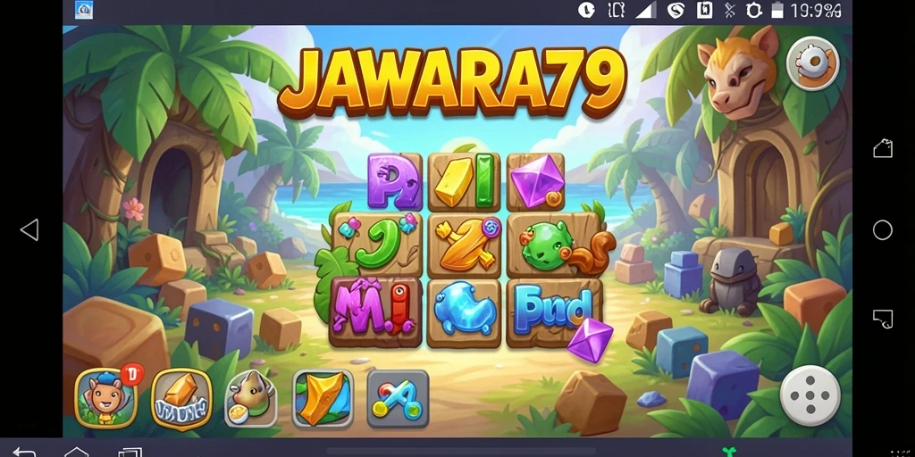 Tampilan gameplay JAWARA79 dengan puzzle menarik dan menantang.