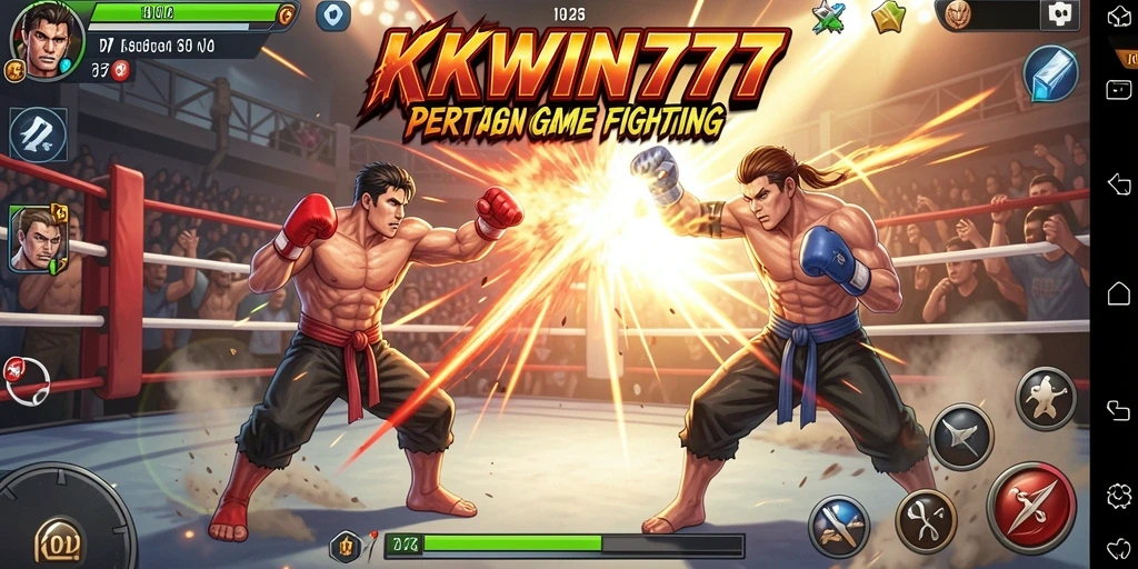 Tampilan menarik dari gameplay pertarungan di KKWIN777.