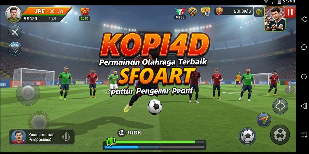 Tampilan menarik dari gameplay KOPI4D yang menampilkan keseruan olahraga.