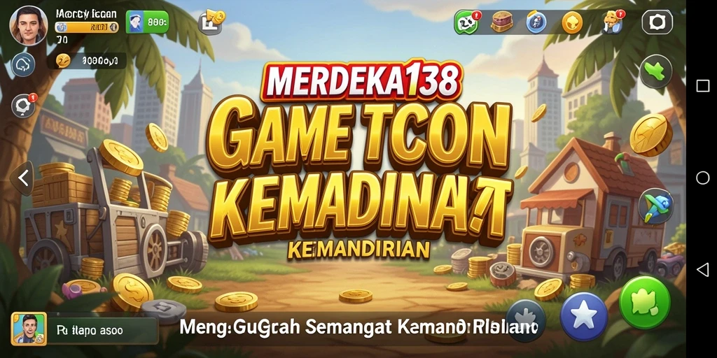 Tampilan gameplay MERDEKA138 yang menampilkan keseruan manajemen bisnis Tycoon.