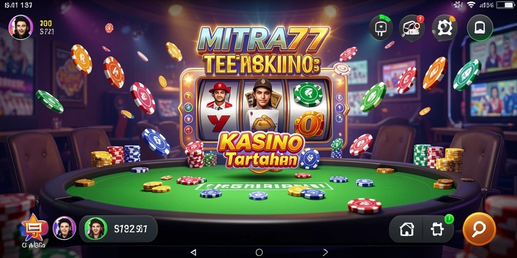 Tampilan menarik dari gameplay <strong>MITRA77</strong> yang menyajikan pengalaman Kasino nyata.
