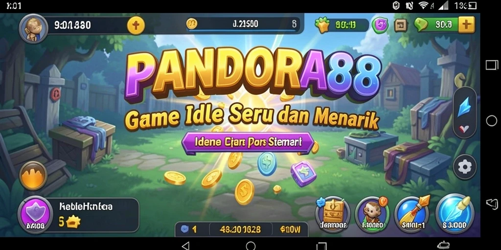 Tampilan gameplay <strong>PANDORA88</strong> yang menarik dengan karakter dan animasi yang dinamis.