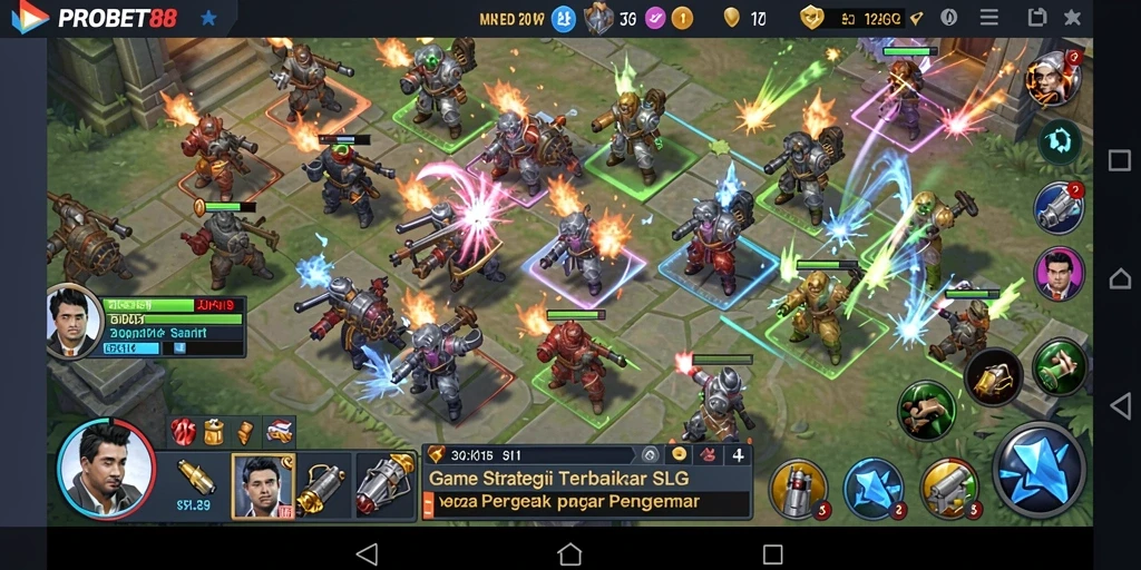 Screenshot gameplay <strong>PROBET88</strong> menampilkan aksi strategi yang mendebarkan.