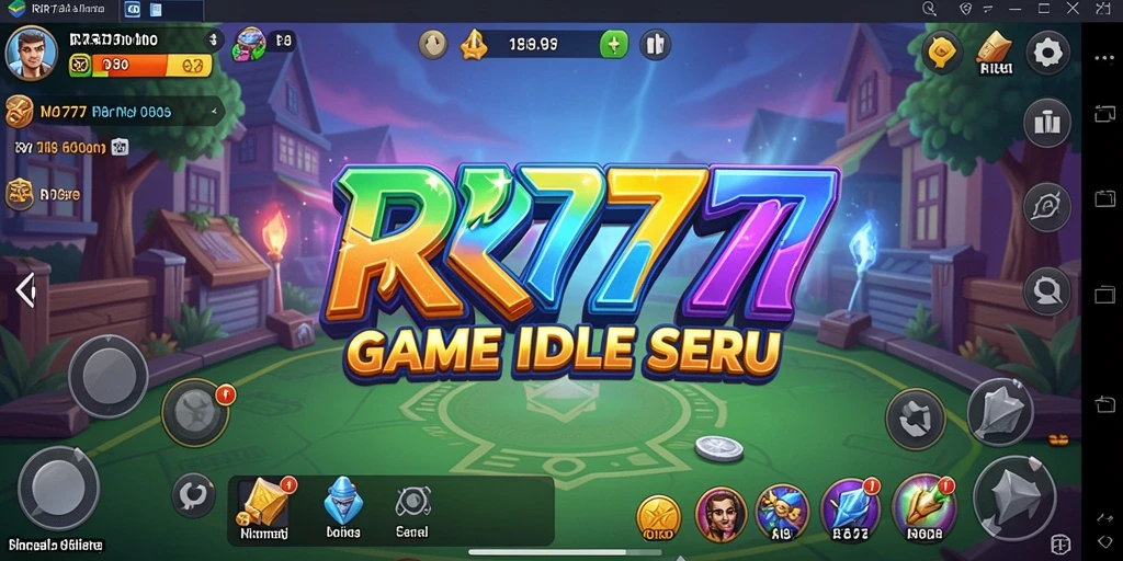 Tampilan gameplay <strong>RR777</strong> yang menarik dalam mode Idle.
