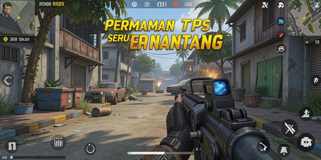 Gameplay RR89 menampilkan aksi tembak-menembak yang mendebarkan dan dinamis.