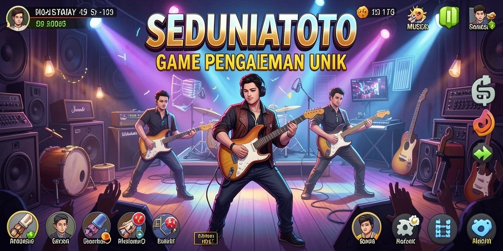 Tampilan gameplay SEDUNIATOTO yang interaktif dan menyenangkan.