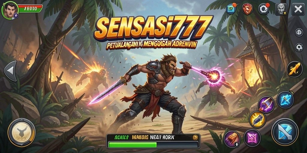 Tampilan gameplay SENSASI777 yang menarik dan penuh aksi petualangan.